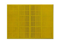 Polyurethaan het Rubber Trillen Mesh Screen 20 ~ de Gele Kleur van 80 mm Dikte