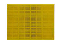 Polyurethaan het Rubber Trillen Mesh Screen 20 ~ de Gele Kleur van 80 mm Dikte